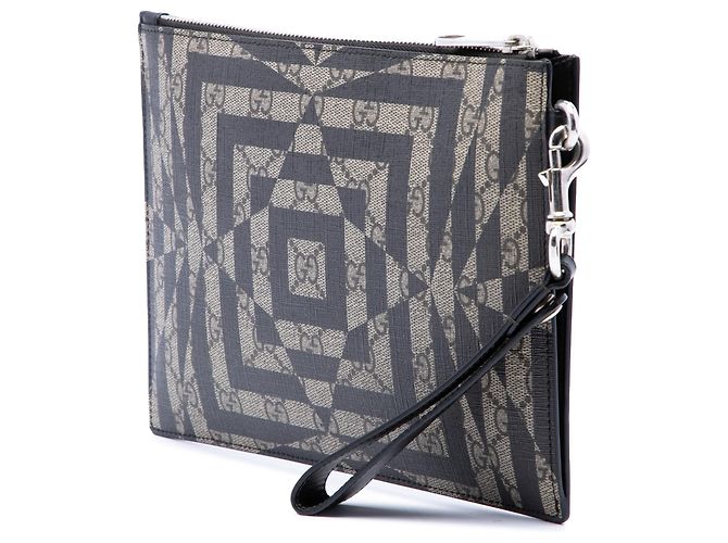 Clutch Gucci Beige GG Supreme Caleido - vista 2