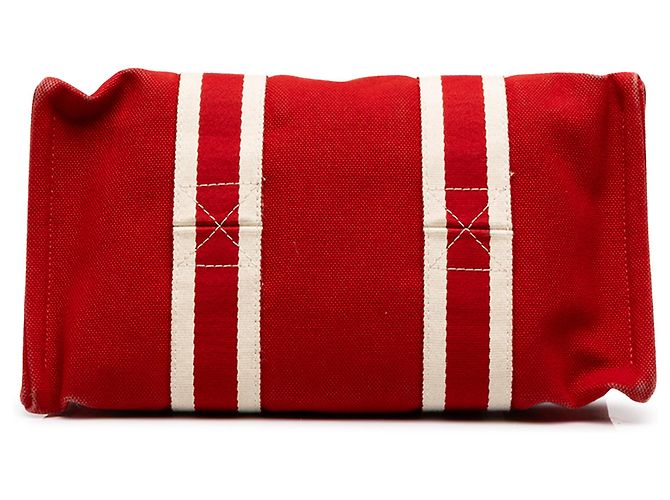 Hermès Red Canvas Fourre Tout PM - vue 3