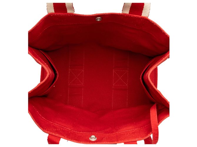 Hermès Red Canvas Fourre Tout PM - vue 4