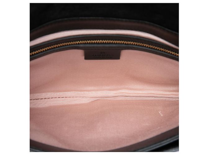 Gucci Borsa a Tracolla Arli in Camoscio Nero Medium - vista 4