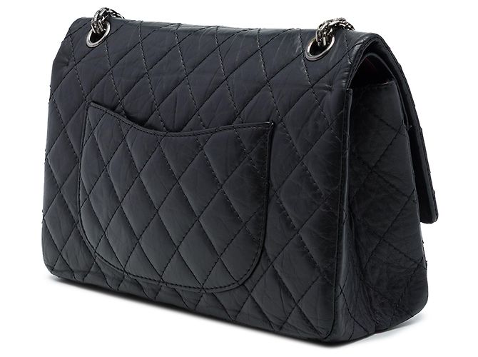 Chanel Black Quilted Aged Calfskin Reissue 2.55 Double Flap 226 - vista 2