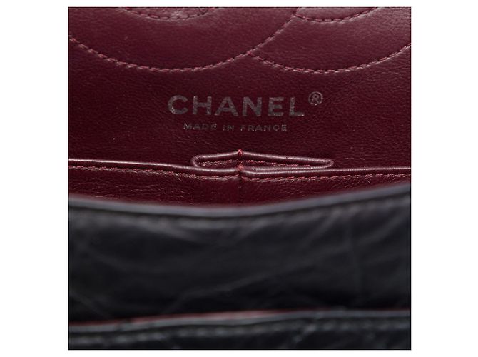 Chanel Black Quilted Aged Calfskin Reissue 2.55 Double Flap 226 - vista 5