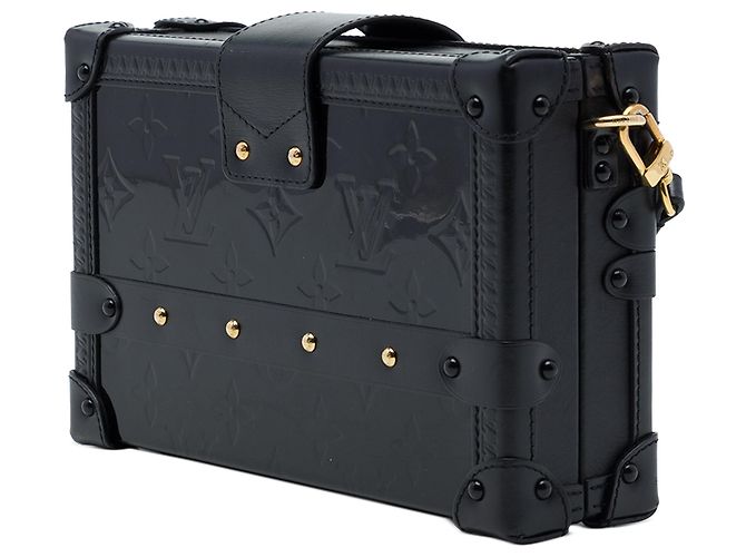 Louis Vuitton Black Monogram Vernis Petite Malle - vista 2