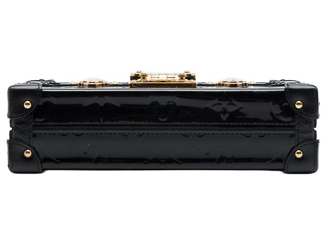 Louis Vuitton Black Monogram Vernis Petite Malle - vista 3