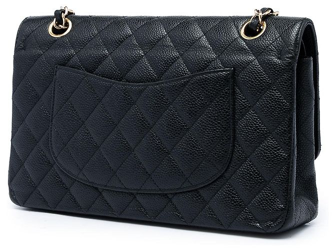 Chanel Black Medium Classic Caviar Double Flap - vista 2