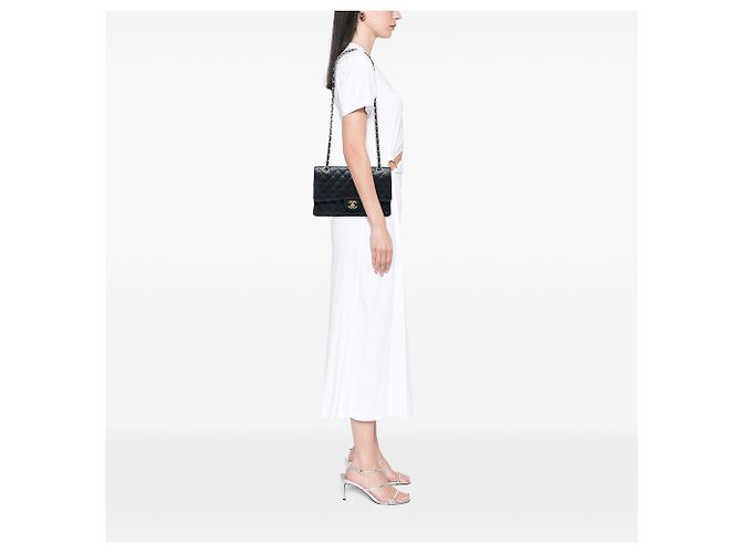 Chanel Black Medium Classic Caviar Double Flap - vista 5