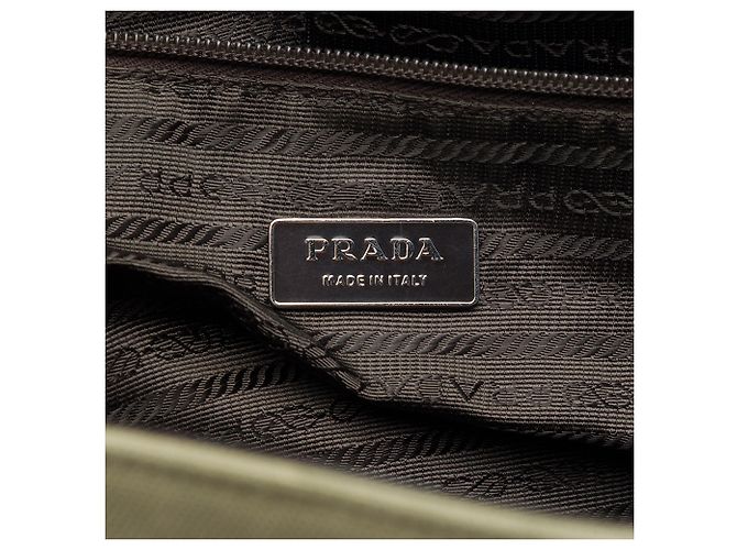 Tote Prada em lona Canapa bege com acabamento Cinghiale - vista 5