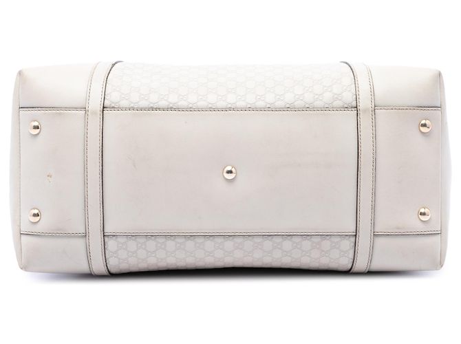 Borsa Gucci White Large Microguccissima Nice Dome Satchel - vista 3