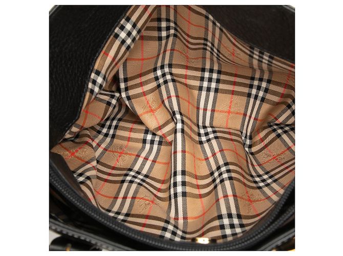 Borsa Tote Burberry in pelle nera - vista 4
