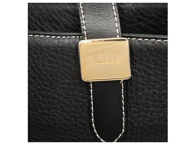 Borsa Tote Burberry in pelle nera - vista 5
