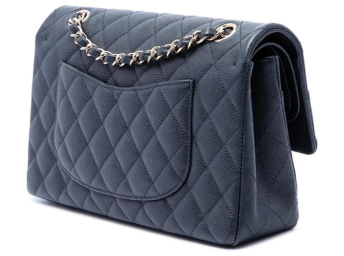 Chanel Blue Medium Classic Caviar Double Flap - vista 2
