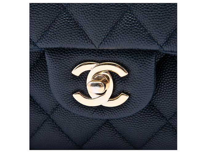 Chanel Blue Medium Classic Caviar Double Flap - vista 5