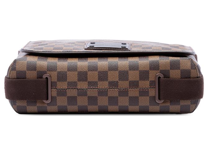 Louis Vuitton Brown Damier Ebene Brooklyn MM - vista 3