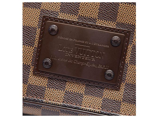 Louis Vuitton Brown Damier Ebene Brooklyn MM - vista 5