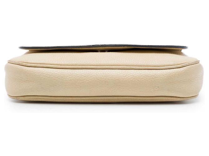 Gucci Soho Chain Flap Crossbody in pelle di vitello marrone Medium - vista 3