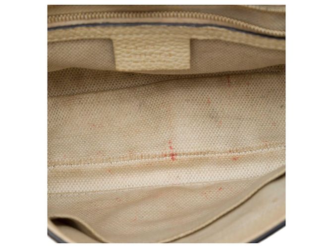 Gucci Soho Chain Flap Crossbody in pelle di vitello marrone Medium - vista 4
