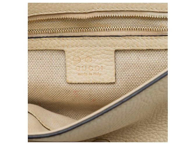 Gucci Soho Chain Flap Crossbody in pelle di vitello marrone Medium - vista 5