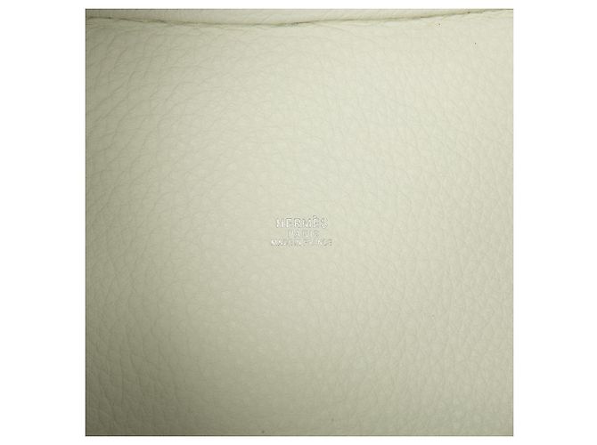 Hermès White Clemence Picotin 18 - vista 5