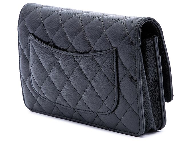 Chanel Black CC Quilted Caviar Wallet on Chain - Ansicht 2