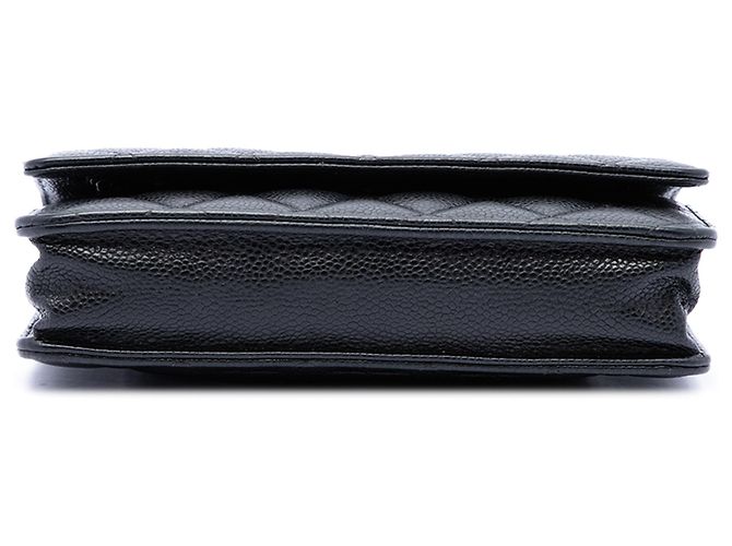 Chanel Black CC Quilted Caviar Wallet on Chain - Ansicht 3