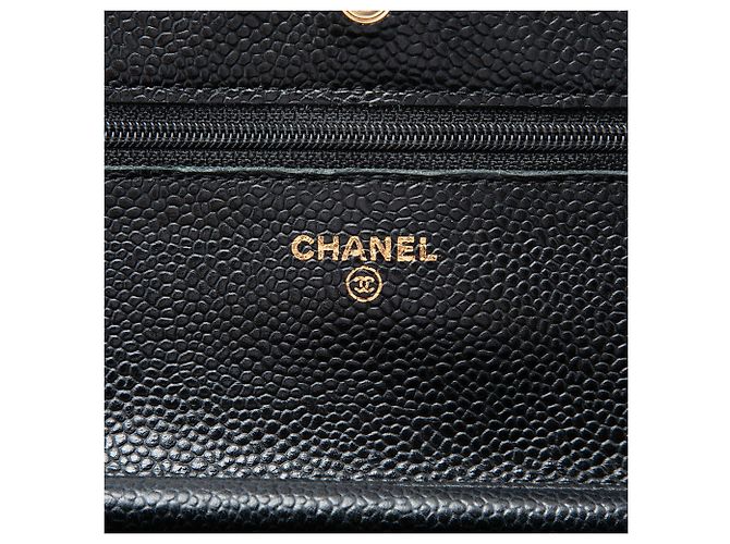 Chanel Black CC Quilted Caviar Wallet on Chain - Ansicht 5