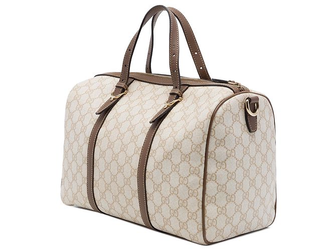 Borsa Gucci Nice Boston Medium GG Supreme Beige - vista 2