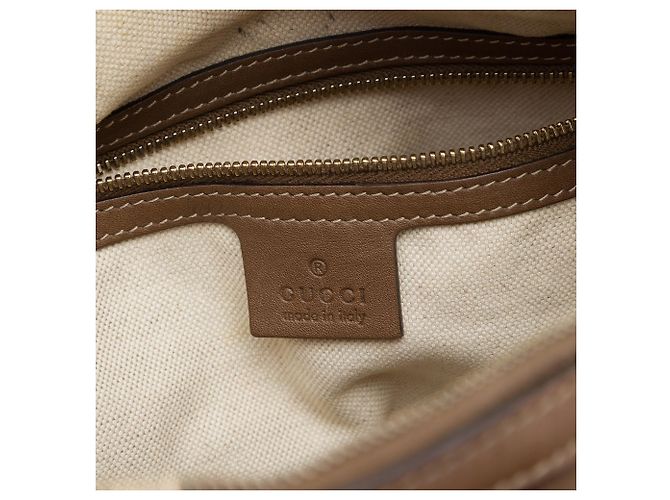 Borsa Gucci Nice Boston Medium GG Supreme Beige - vista 5