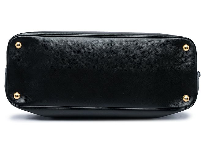 Borsa Prada Black Large Saffiano Lux Promenade Satchel - vista 3