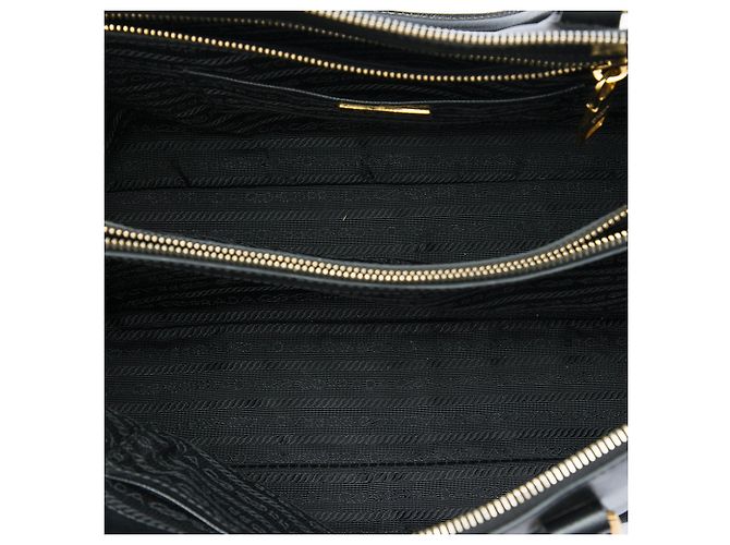 Borsa Prada Black Large Saffiano Lux Promenade Satchel - vista 4