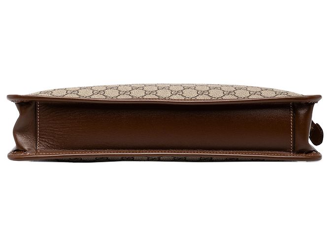 Gucci Beige GG Supreme Interlocking G Laptoptasche - Ansicht 3