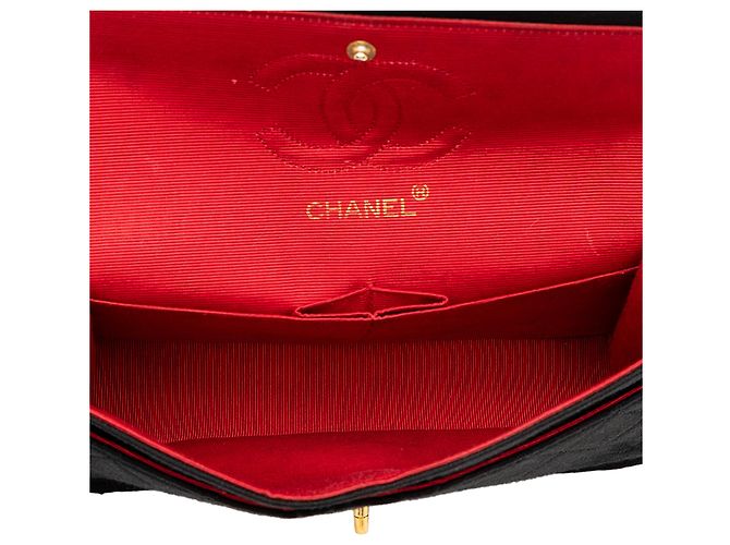 Chanel Black Small Classic Jersey Double Flap - vista 4