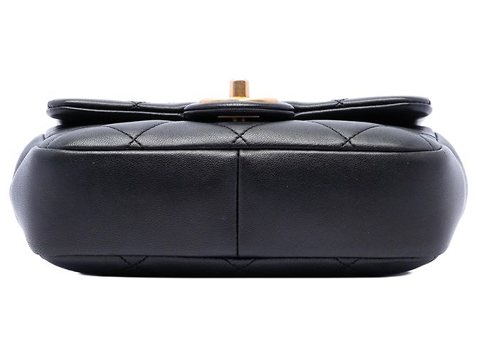 Chanel Black Mini Quilted Lambskin In The Loop Flap - Ansicht 3
