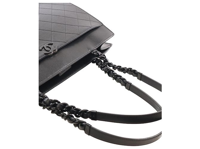 Chanel Black Large Quilted Caviar My Everything Shopping Tote - Ansicht 14