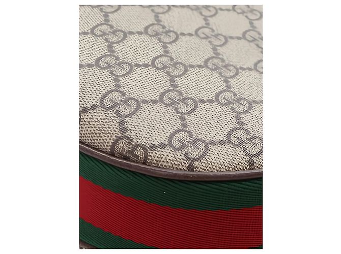 Borsa a tracolla Gucci Beige Medium GG Supreme Web Attache - vista 9