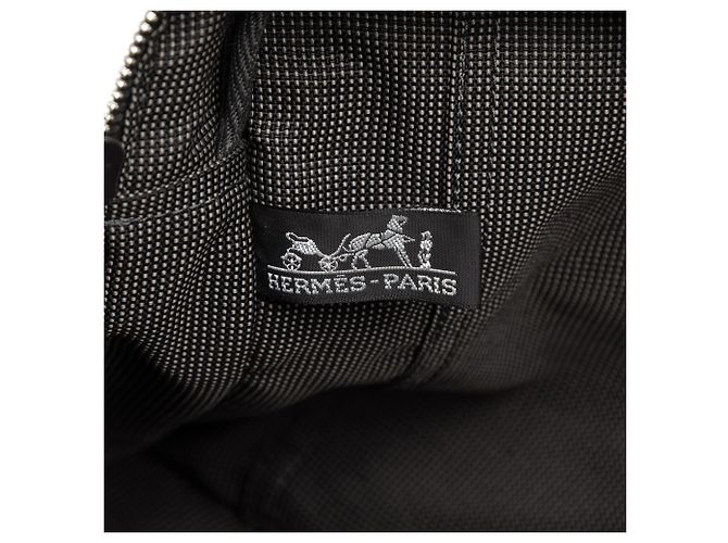 Hermès Gray Canvas Herline MM - vista 5
