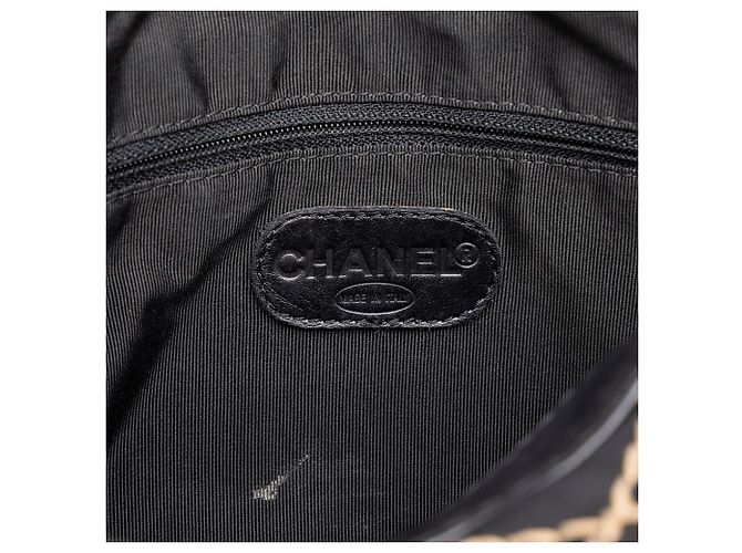 Borsa Chanel Black CC Calfskin Wild Stitch - vista 6