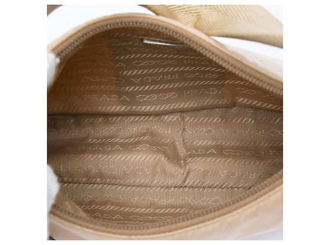 Re-Edition Prada Mini Tessuto Re Edition 2000 Schultertasche Beige - Ansicht 4