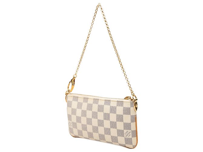 Louis Vuitton White Damier Azur Pochette Milla MM - vista 2