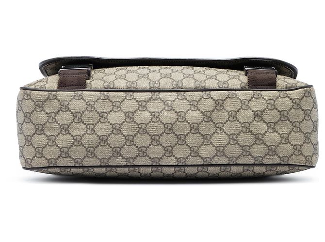 Borsa a tracolla Gucci Beige GG Supreme Interlocking G - vista 3