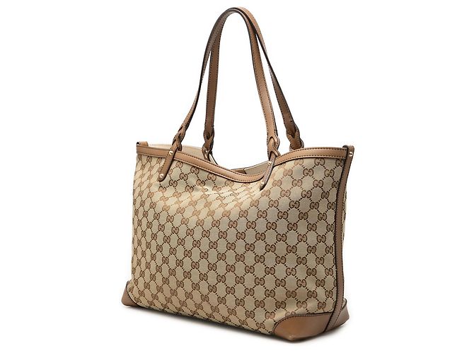 Gucci Beige Medium GG Canvas Craft Tote - Ansicht 2