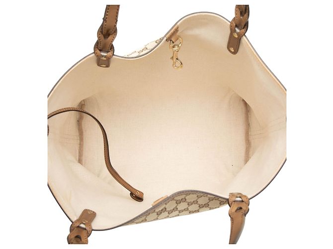 Gucci Beige Medium GG Canvas Craft Tote - Ansicht 4
