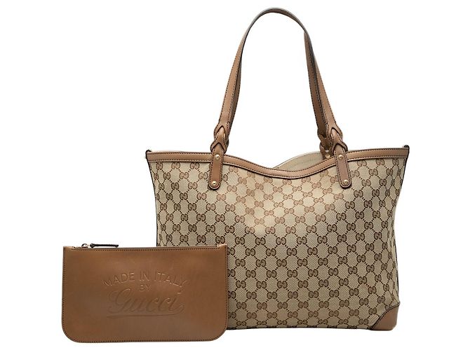 Gucci Beige Medium GG Canvas Craft Tote - Ansicht 8