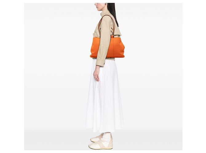Hermès Orange Toile Cabag Elan PM - vista 6
