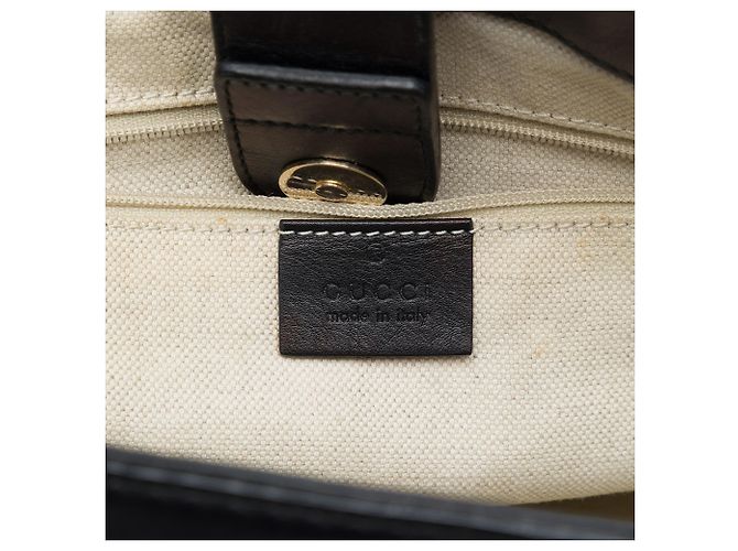 Borsa Tote Gucci Black Guccissima Sukey - vista 5