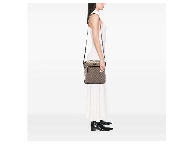 Gucci Beige GG Supreme Crossbody - vista 6