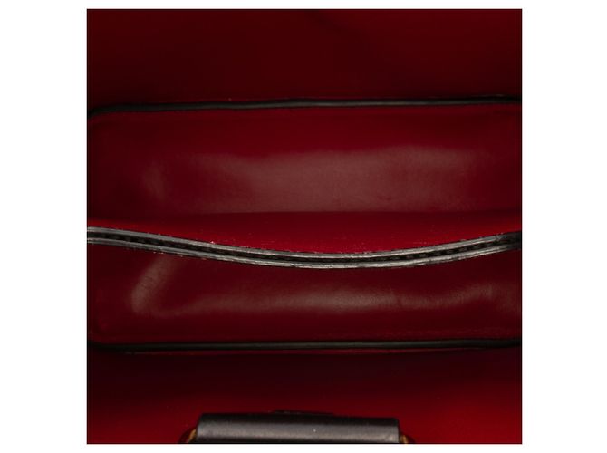 Prada Borsa Satchel Panier Grande in Pelle Saffiano Nera - vista 4