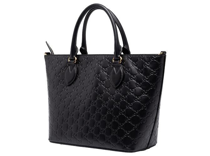 Borsa Tote Convertibile Guccissima Small Nera Gucci - vista 2