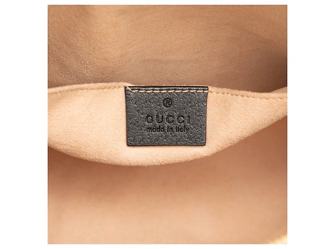 Gucci Borsa a tracolla Dome Ophidia piccola in pelle di vitello nera con Web - vista 5