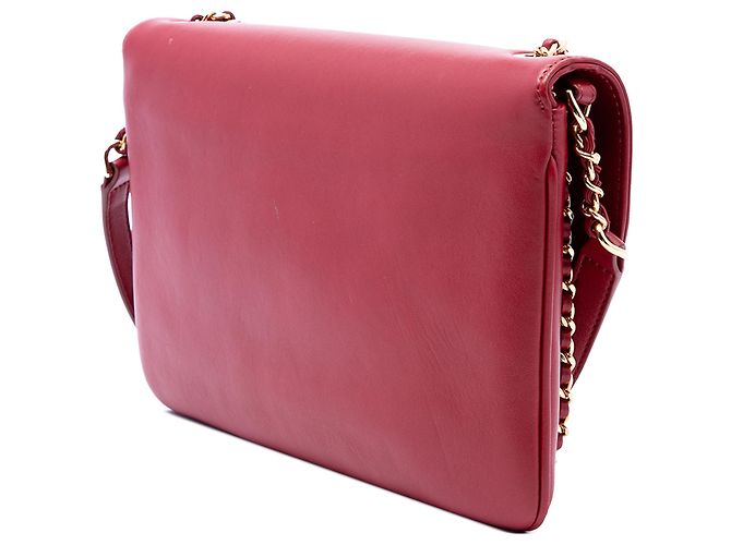 Chanel Red Quilted Lambskin CC Unchained Flap - vista 2