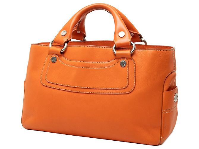 Céline  mala Boogie Celine em couro laranja - vista 2
